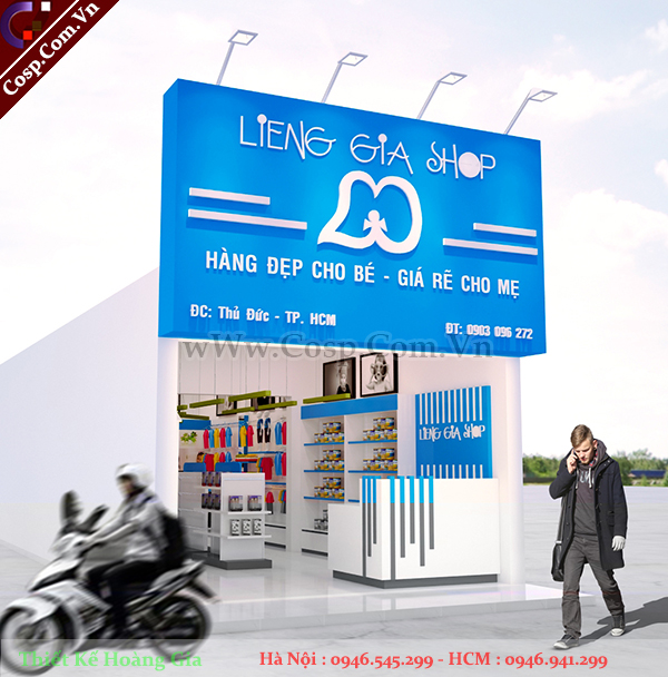 thiet ke shop thoi trang me va be 1